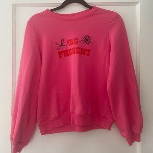 BE PRESENT BALLOON SLEEVE SWEATSHIRT